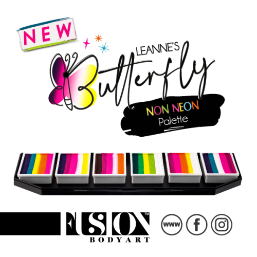 Fusion Body Art Leanne s Butterfly Palette NON NEON (Fusion Body Art Leanne s Butterfly Palette NON NEON)